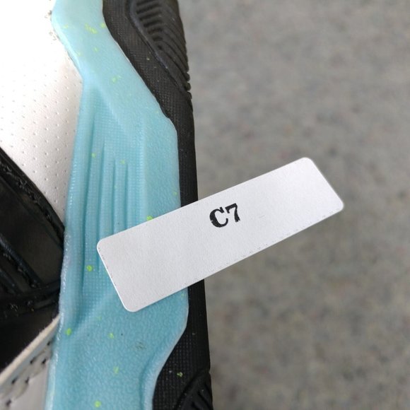 AND1 Girls Shoes Size 1Y Pre School Kids Basketball Sneakers White Black Blue - Picture 10 of 10